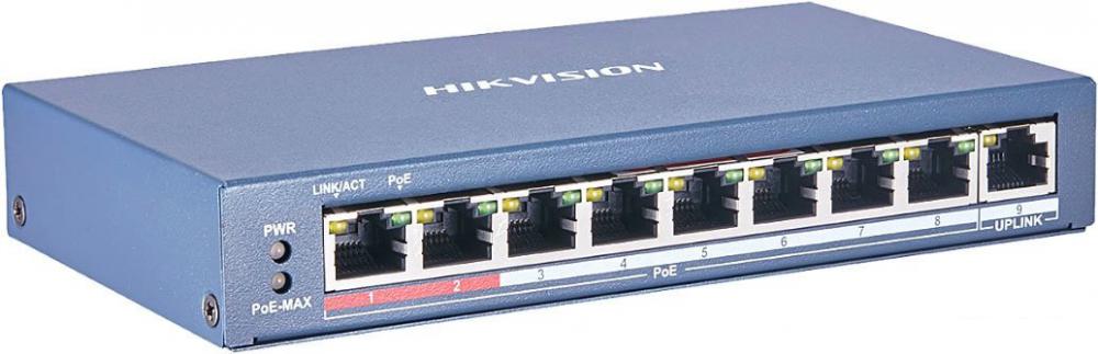 Неуправляемый коммутатор Hikvision DS-3E0109P-E(C)