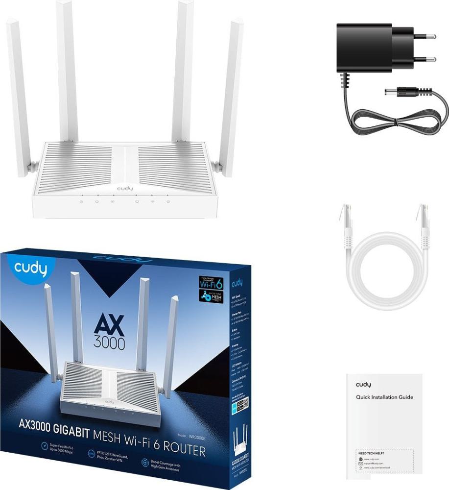 Wi-Fi роутер Cudy WR3000E