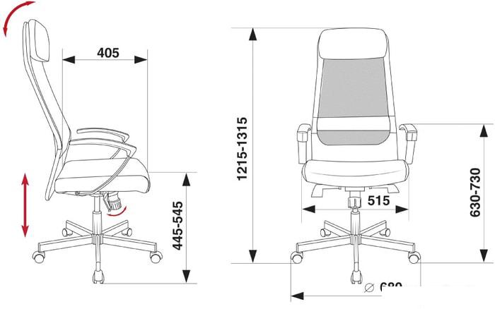 Офисное кресло Бюрократ T-995SL (черный)