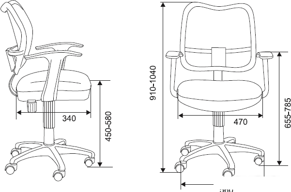 Офисное кресло Бюрократ CH-W797/PK/TW-13A