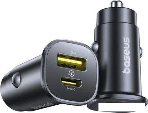 Автомобильное зарядное Baseus GoTrip Car Charger C+U 30W C00072300123-00 (черный)