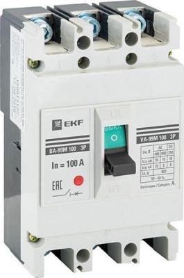 Выключатель нагрузки EKF PROxima ВА-99М 100/63А 3P 35кА mccb99-100-63m