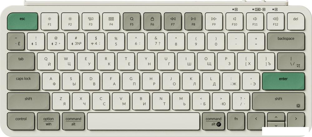 Клавиатура Keychron B1 Pro B1P-K12-RU (ретро зеленый)