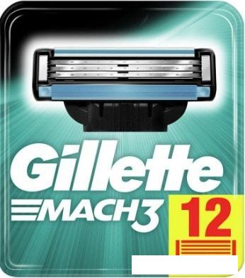 Сменные кассеты для бритья Gillette Mach3 (12 шт) 3014260323240