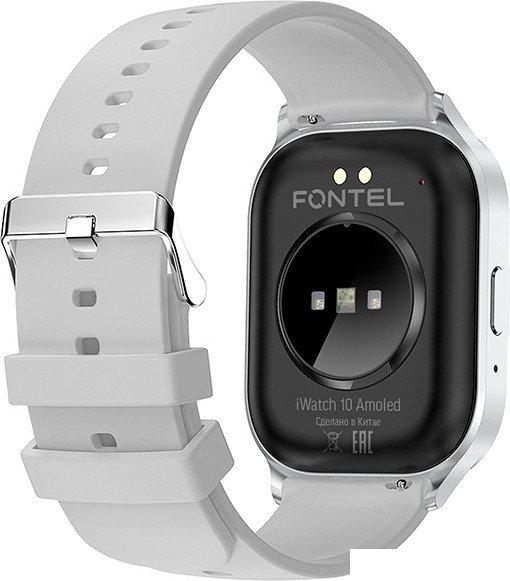 Фитнес-браслет Fontel iWatch 10 Amoled (серебристый)