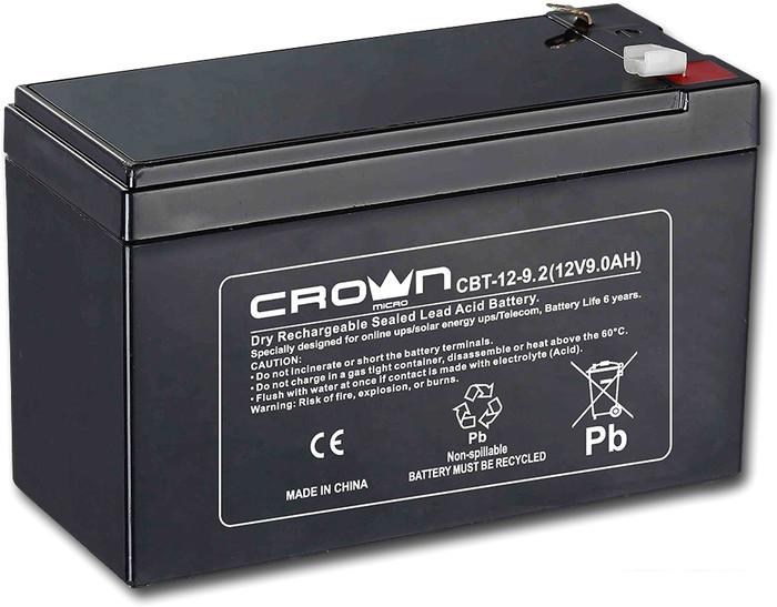 Аккумулятор для ИБП CrownMicro CBT-12-9.2 (12В/9.2 А·ч)