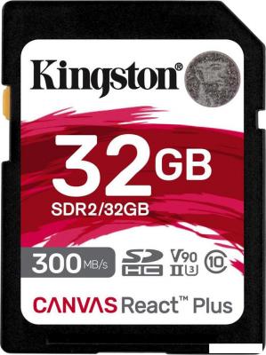 Карта памяти Kingston Canvas React Plus SDHC 32GB SDR2/32GB