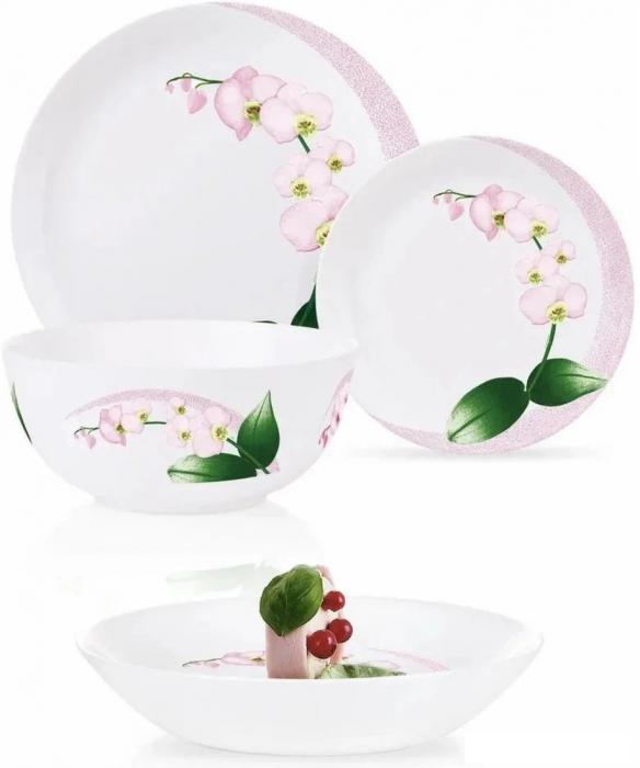 Столовый сервиз Luminarc Дивали Пинк Орхидея P9939 (46пр)