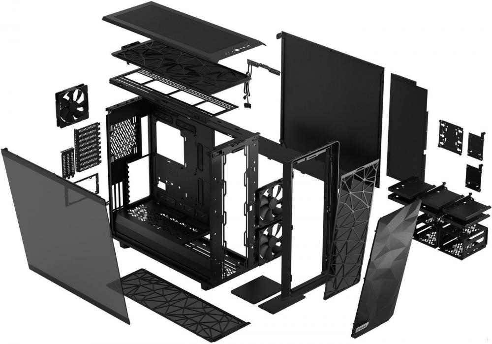 Корпус Fractal Design Meshify 2 XL Light Tempered Glass Black FD-C-MES2X-02