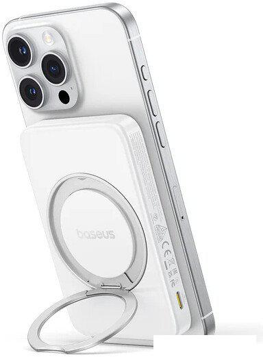 Внешний аккумулятор Baseus PicoGo Qi2 Magnetic Power Bank 5000mAh 20W (белый)