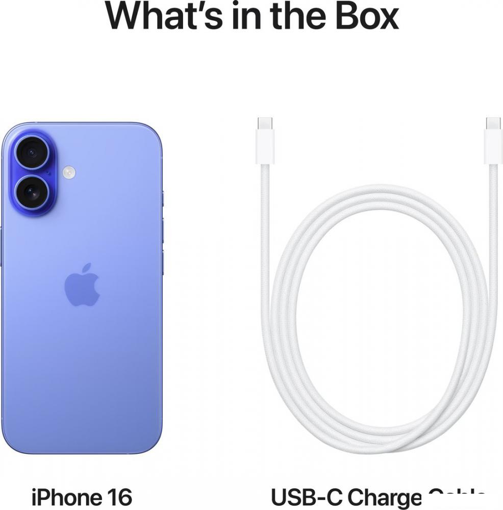 Смартфон Apple iPhone 16 128GB (ультрамарин)
