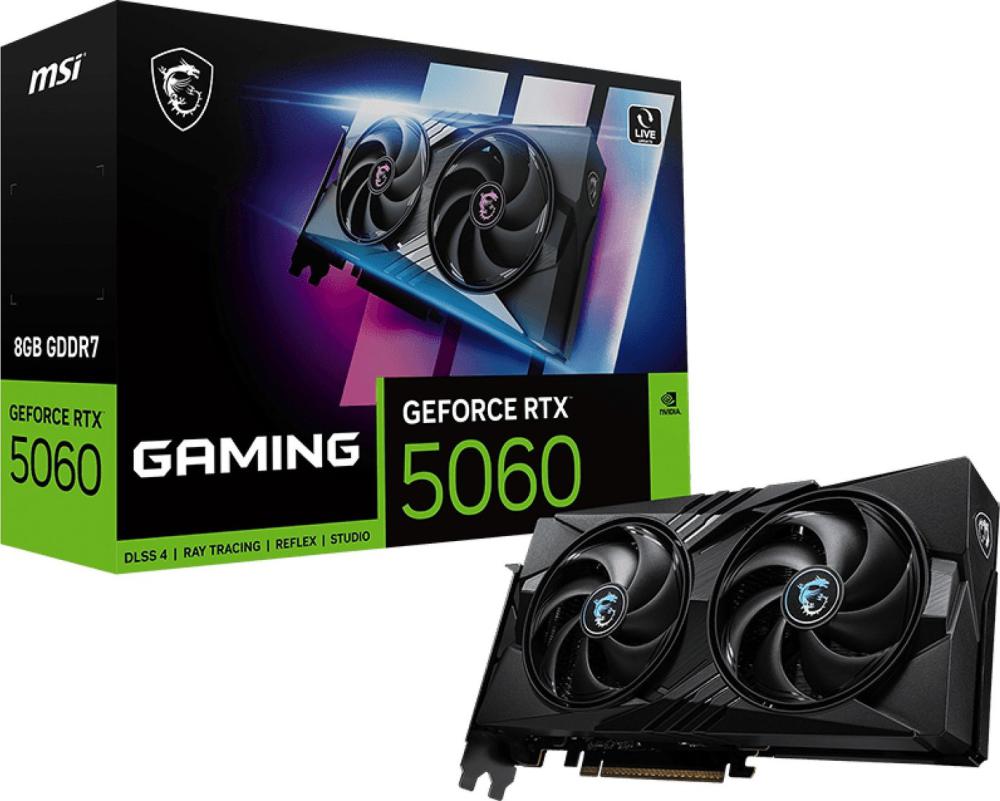 Видеокарты MSI GeForce RTX 5060 8G Gaming