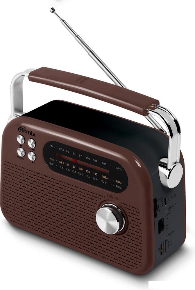 Радиоприемники Ritmix RPR-045 (коричневый)