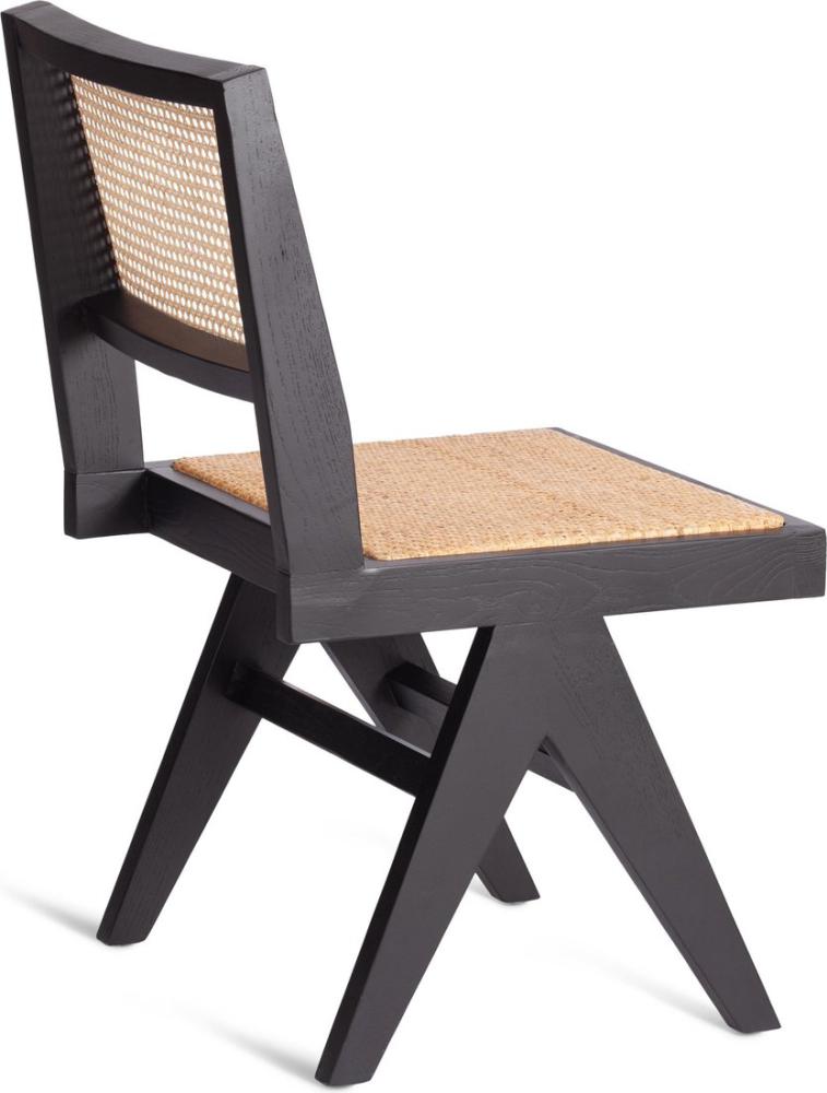 Стул TetChair Loki дерево вяз/ротанг 51x44x86 (черный)