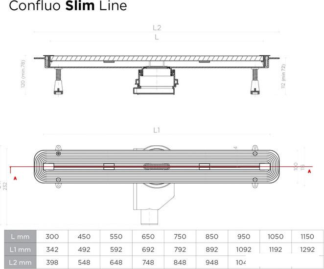Трап/канал Pestan Confluo Slim Line 750 258738 13100028