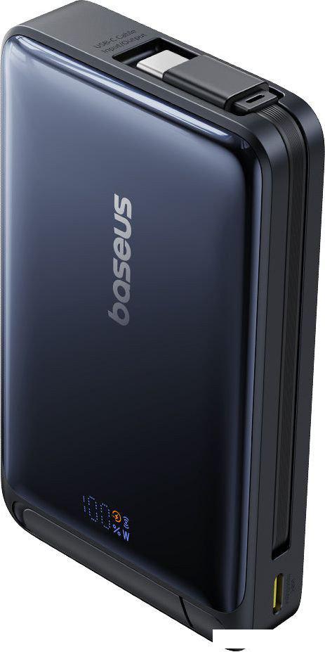 Внешний аккумулятор Baseus Nomos Qi2 Magnetic Power Bank 10000mAh (черный)