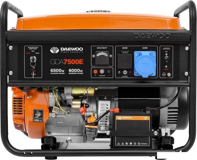 Бензиновый генератор Daewoo Power GDA 7500E