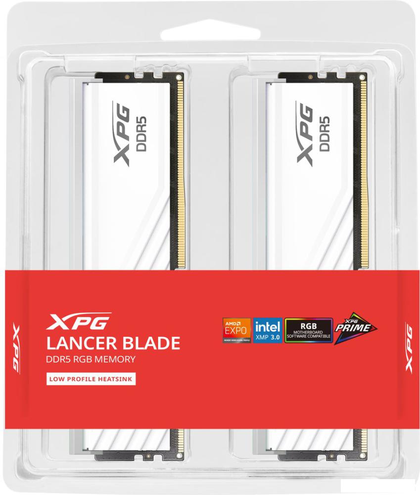 Оперативная память ADATA XPG Lancer Blade RGB 2x16ГБ DDR5 6000 МГц AX5U6000C3616G-DTLABRWH