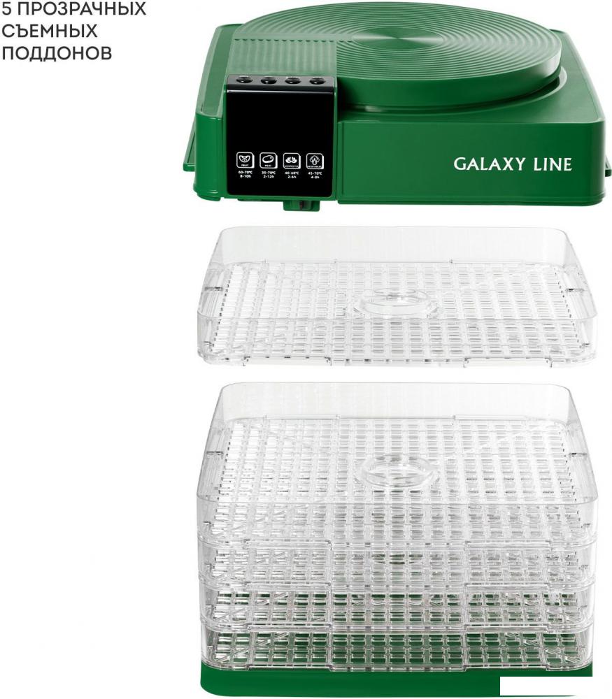 Сушилка для овощей и фруктов Galaxy Line GL2630 (зеленый)