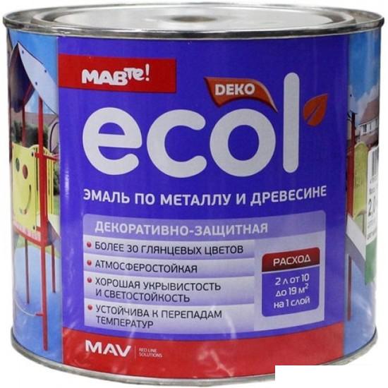 Эмаль Ecol ПФ-115 2л (ярко-синий)