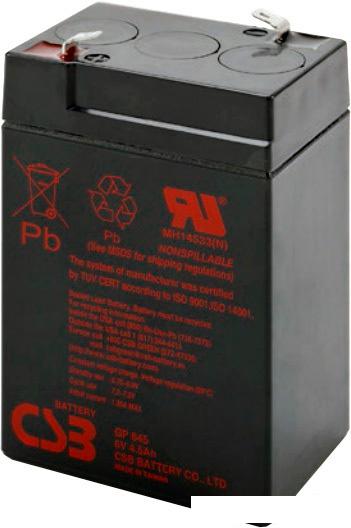 Аккумулятор для ИБП CSB Battery GP645 (6В/4.5 А·ч)