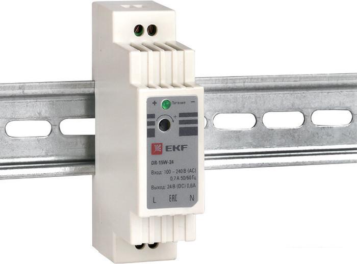 Блок питания на DIN-рейку EKF PROxima DR-15W-24