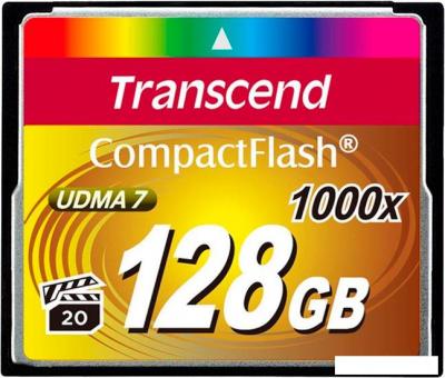 Карты памяти Transcend 1000x CompactFlash Ultimate 128GB (TS128GCF1000)