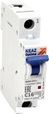 Выключатель автоматический КЭАЗ OptiDin ВМ63-1C6-10-УХЛ3 1P C 6А 10кА 249252 Выключатель автоматический КЭАЗ OptiDin ВМ63-1C6-10-УХЛ3 1P C 6А 10кА 249252