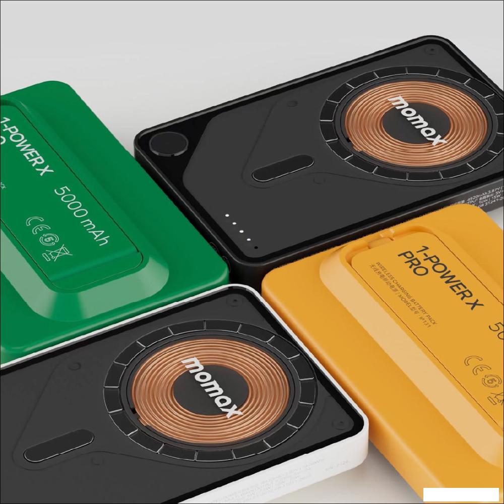 Внешний аккумулятор Momax 1-Power X Pro Magnetic Built-In USB-C IP131 5000mAh (белый)