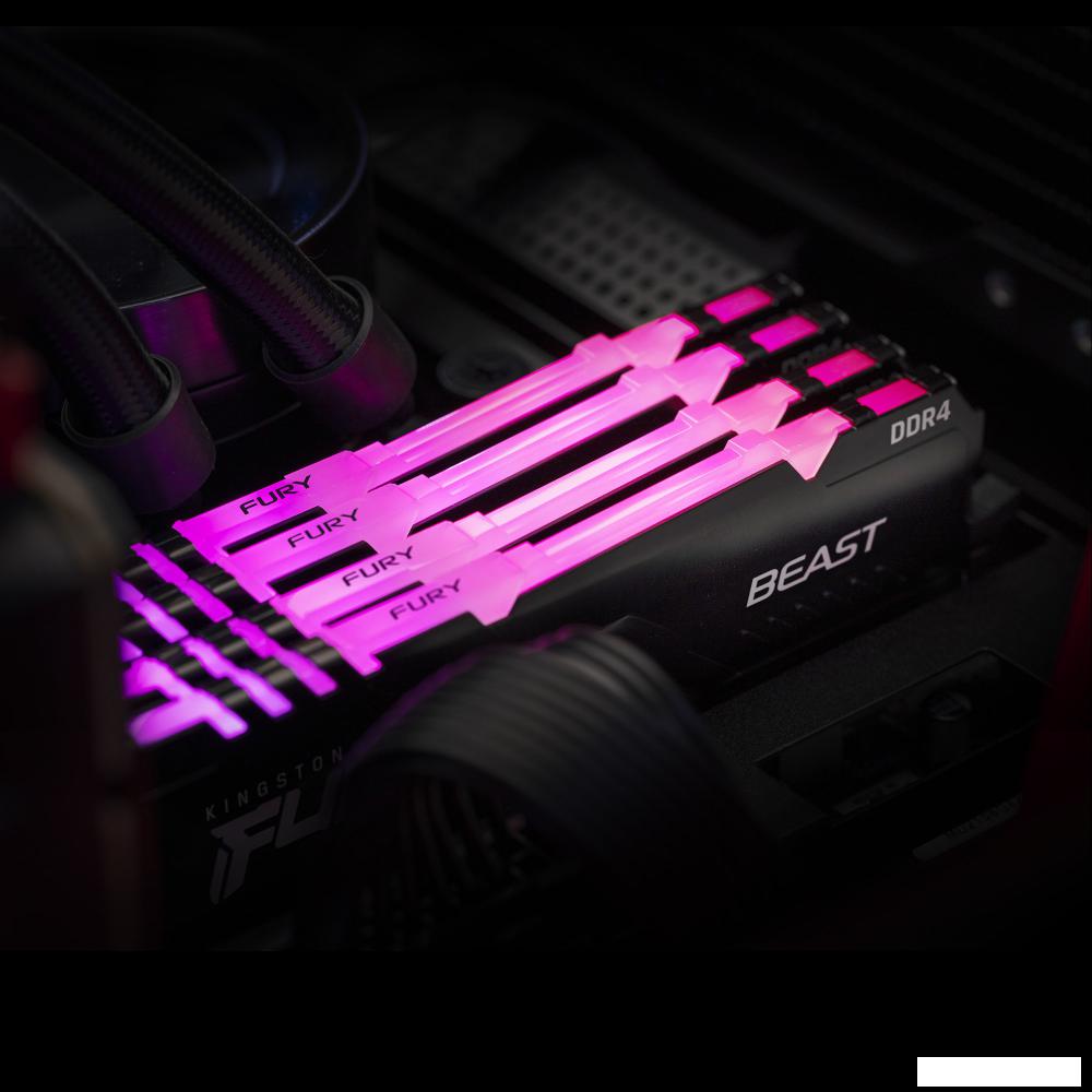 Оперативная память Kingston FURY Beast RGB 32ГБ DDR4 3200 МГц KF432C16BB2A/32