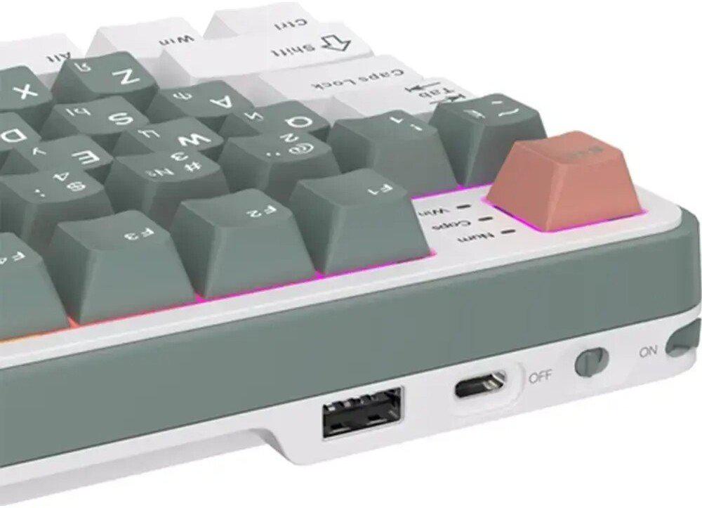 Клавиатура Royal Kludge RK-S98 RGB Clay Green (RK Pale Green)