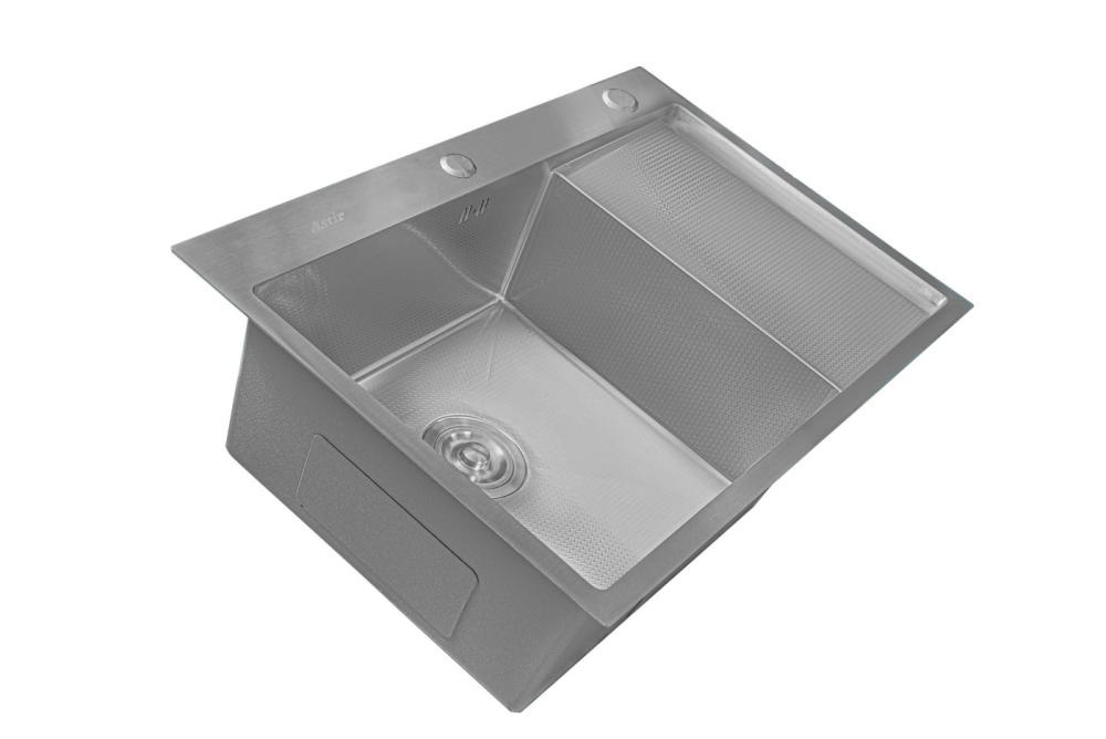 Кухонная мойка Astir Decor Satin C78x51L (с сифоном, дозатором и коландером)
