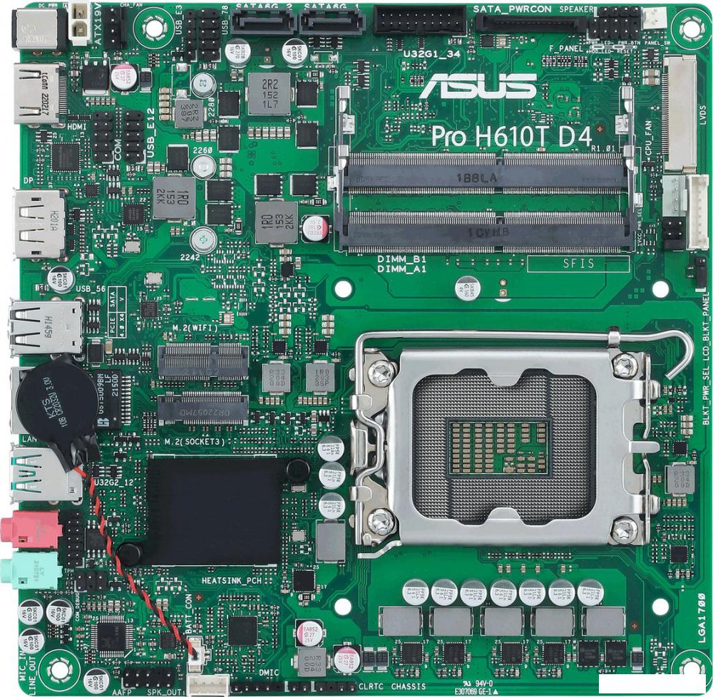 Материнская плата ASUS Pro H610T D4-CSM