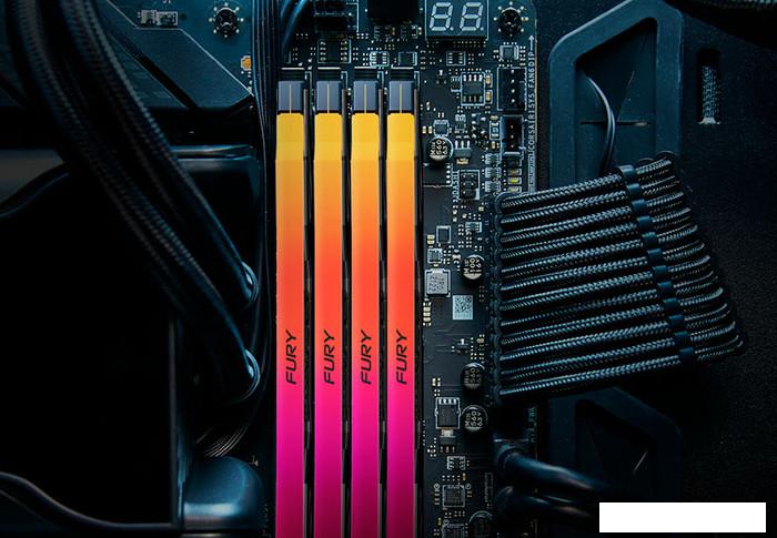 Оперативная память Kingston FURY Renegade RGB 2x48ГБ DDR5 6400МГц KF564C32RSAK2-96
