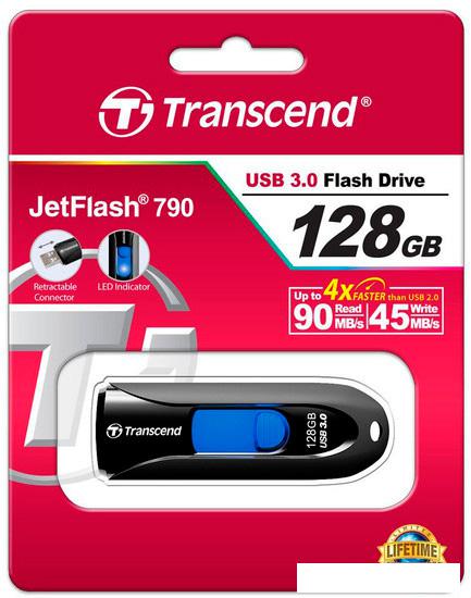 USB Flash Transcend JetFlash 790 128GB (TS128GJF790K)