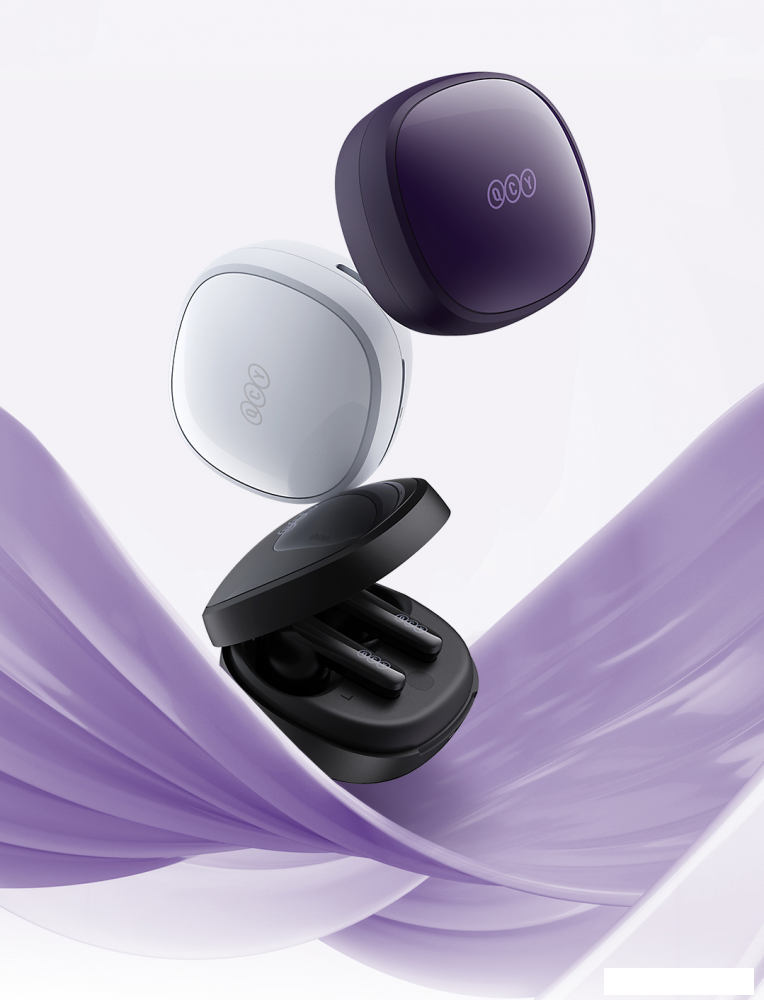 Наушники QCY T13X (фиолетовый)