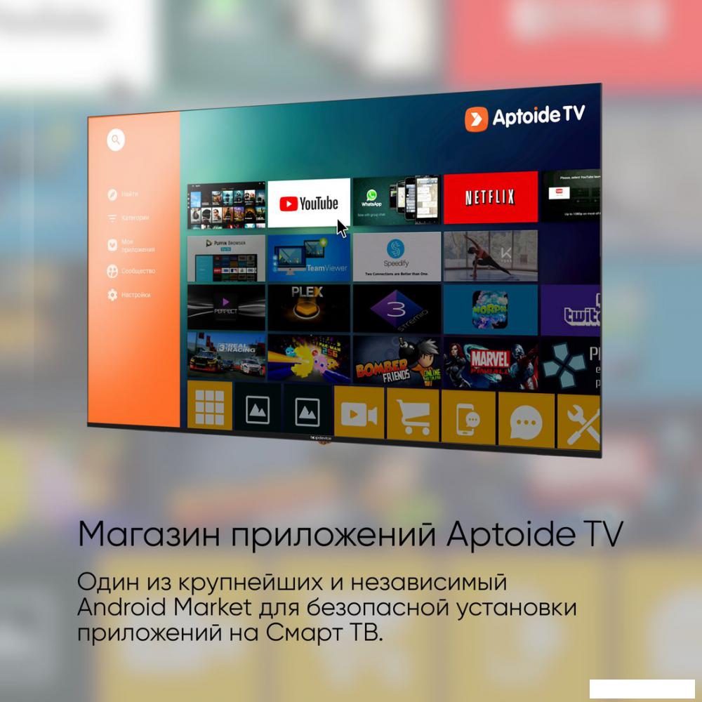 Телевизор Topdevice 32" Frameless NEO CS04 (черный)