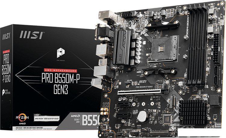 Материнская плата MSI Pro B550M-P Gen3