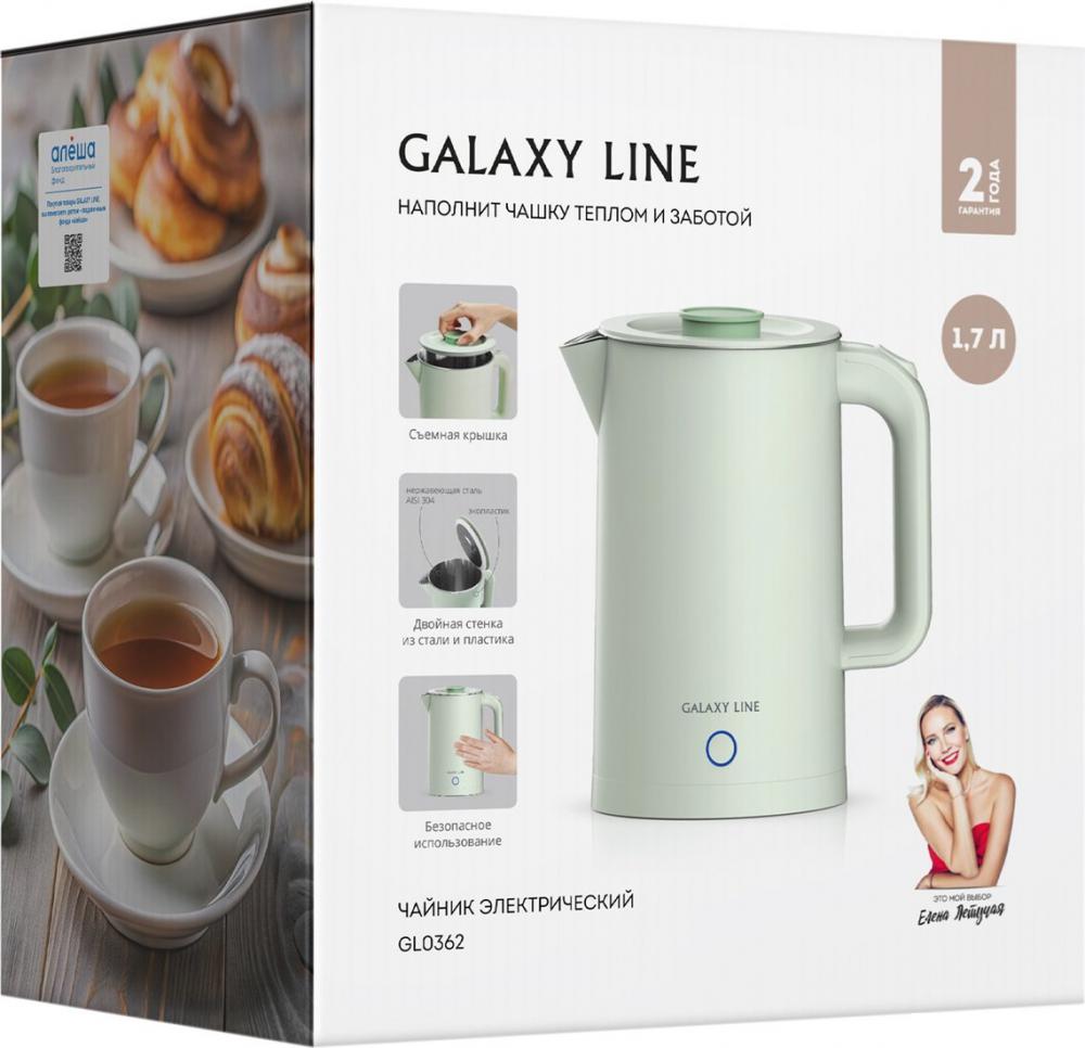 Электрический чайник Galaxy Line GL0362 (фисташковый)