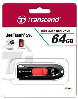 USB Flash Transcend JetFlash 590 64GB (TS64GJF590K)