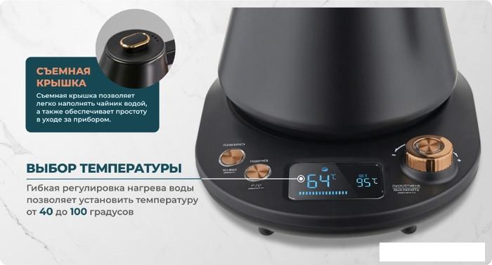Электрический чайник CENTEK CT-1005 (черный)