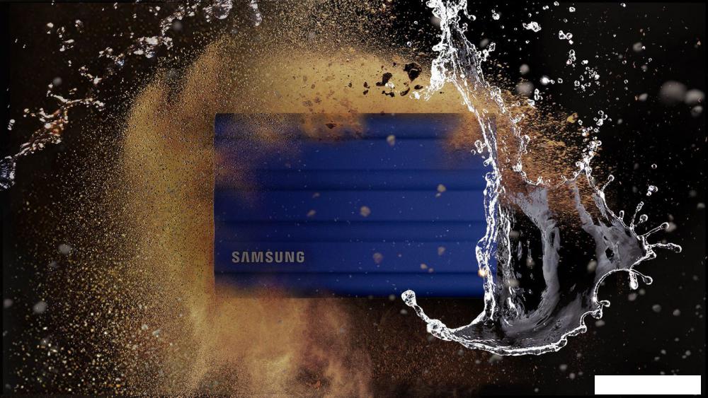 Внешний накопитель Samsung T7 Shield 1TB (синий)