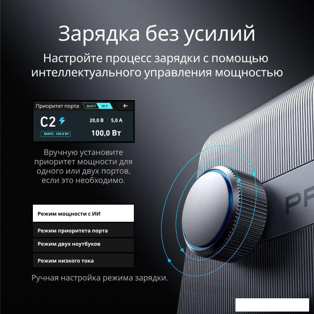 Сетевое зарядное Anker Prime A2345 250W GaN Charging Station (черный)