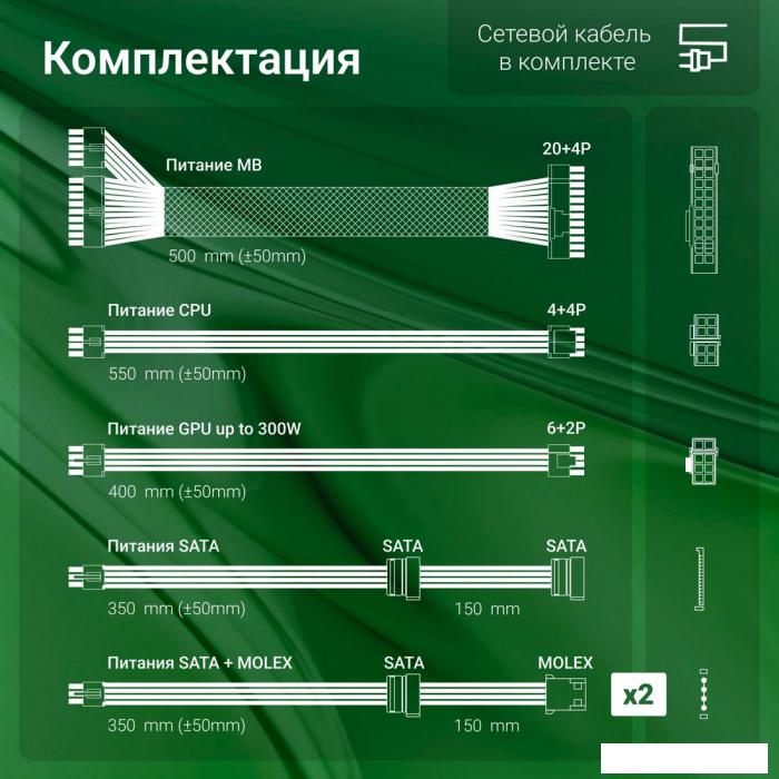Блок питания Digma DPSU-550W
