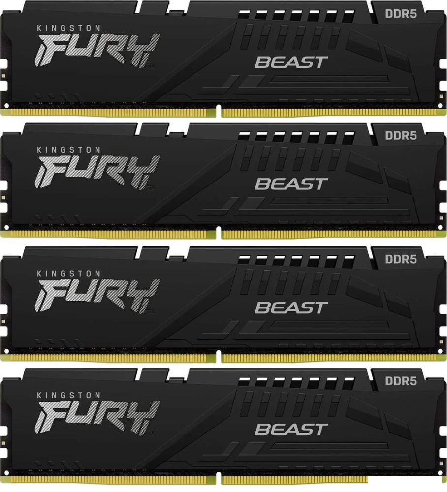 Оперативная память Kingston FURY Beast 4x32ГБ DDR5 5200 МГц KF552C40BBK4-128
