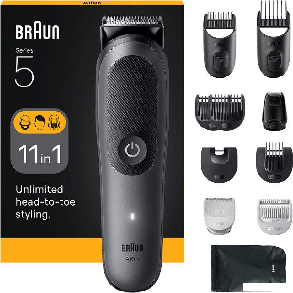 Триммер для бороды и усов Braun AIO5560
