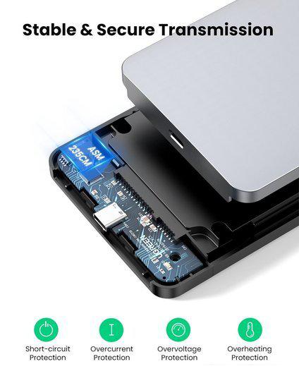 Бокс для накопителей 2.5" Ugreen CM300 70498