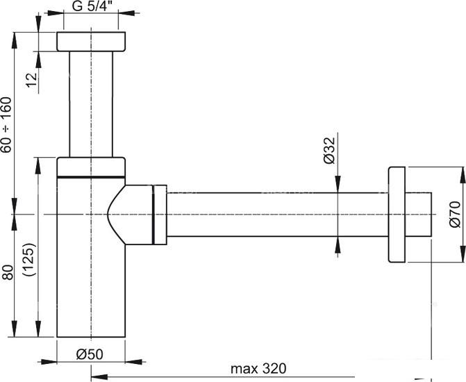 Сифон Alcaplast A400