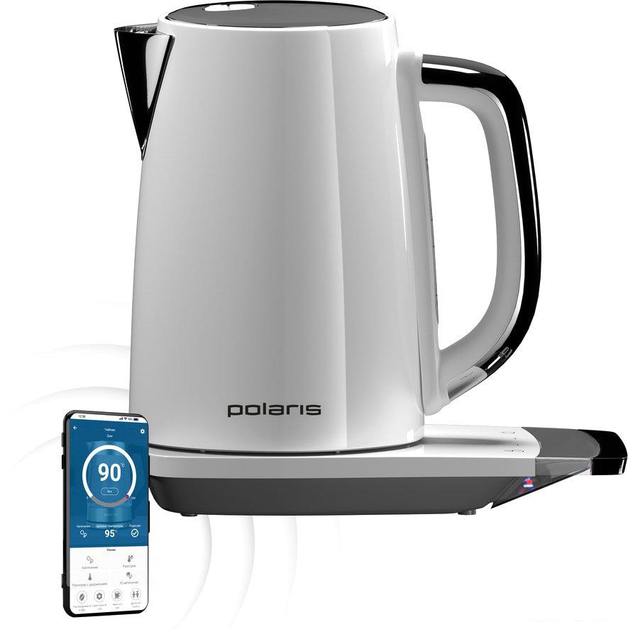 Электрический чайник Polaris PWK 1755CAD WIFI IQ Home (белый)