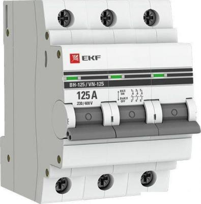 Выключатели нагрузки EKF PROxima ВН-125 3P 125А SL125-3-125-pro